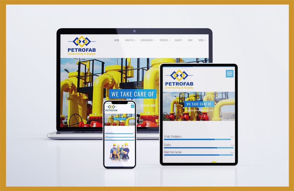 pertrofab responsive website design