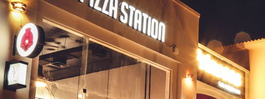Pizza station exterior
